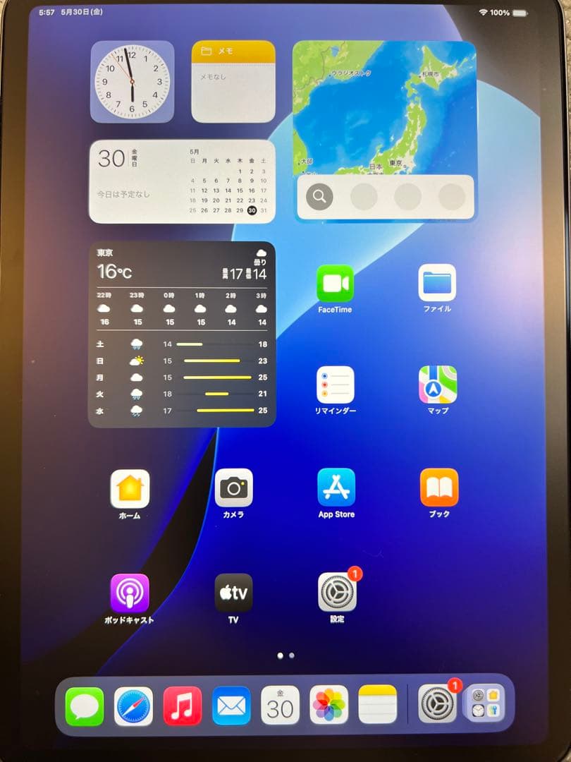 iPad Pro 11インチ(第2世代)スペースグレー 256GB