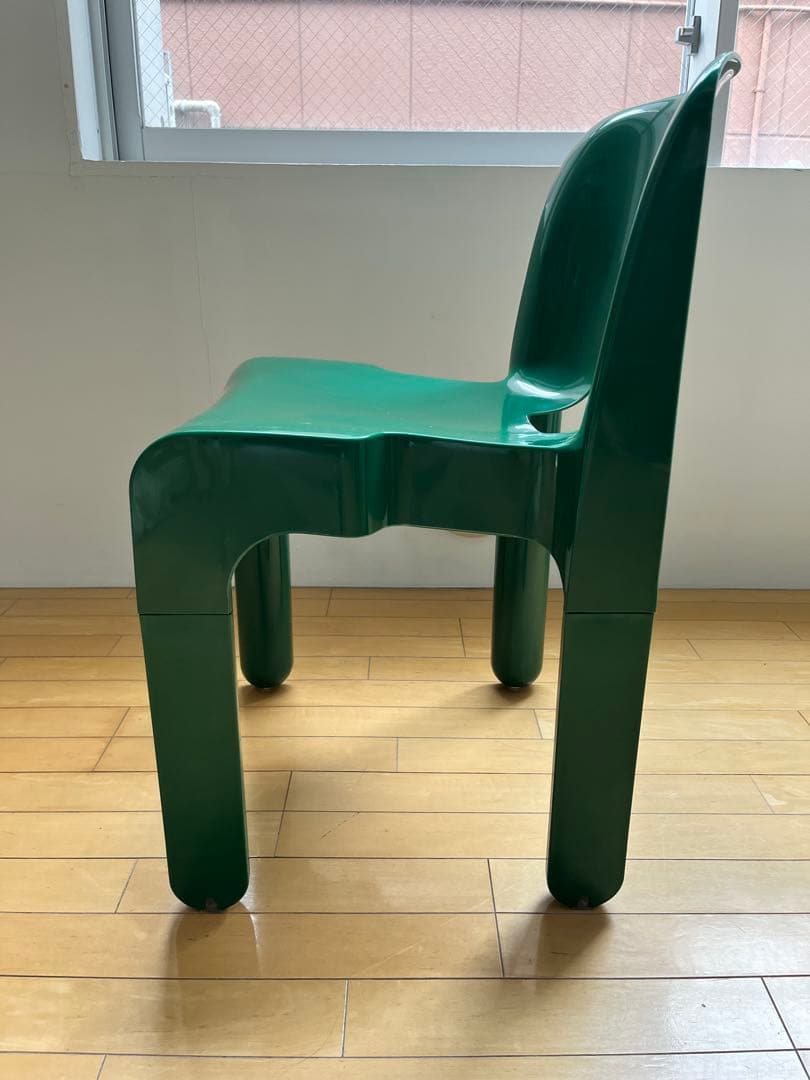 ダイニングチェア グリーン 北欧風 直接引き取り可 在庫2点