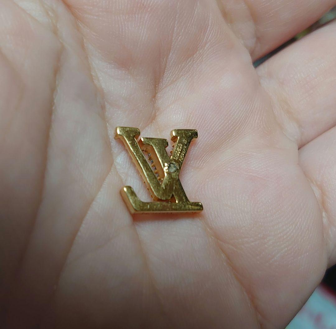 LVロゴ クリスタルピアス(片耳用)