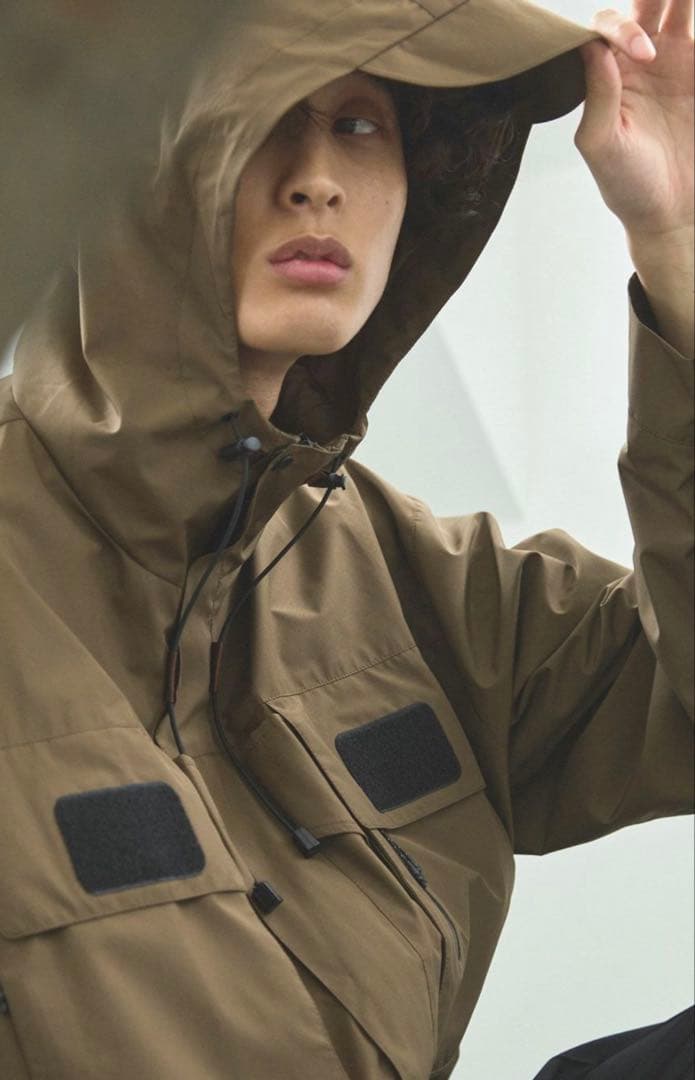 【www様】　オープニングアクト　フィッシングシェルジャケット　カーキブラウン