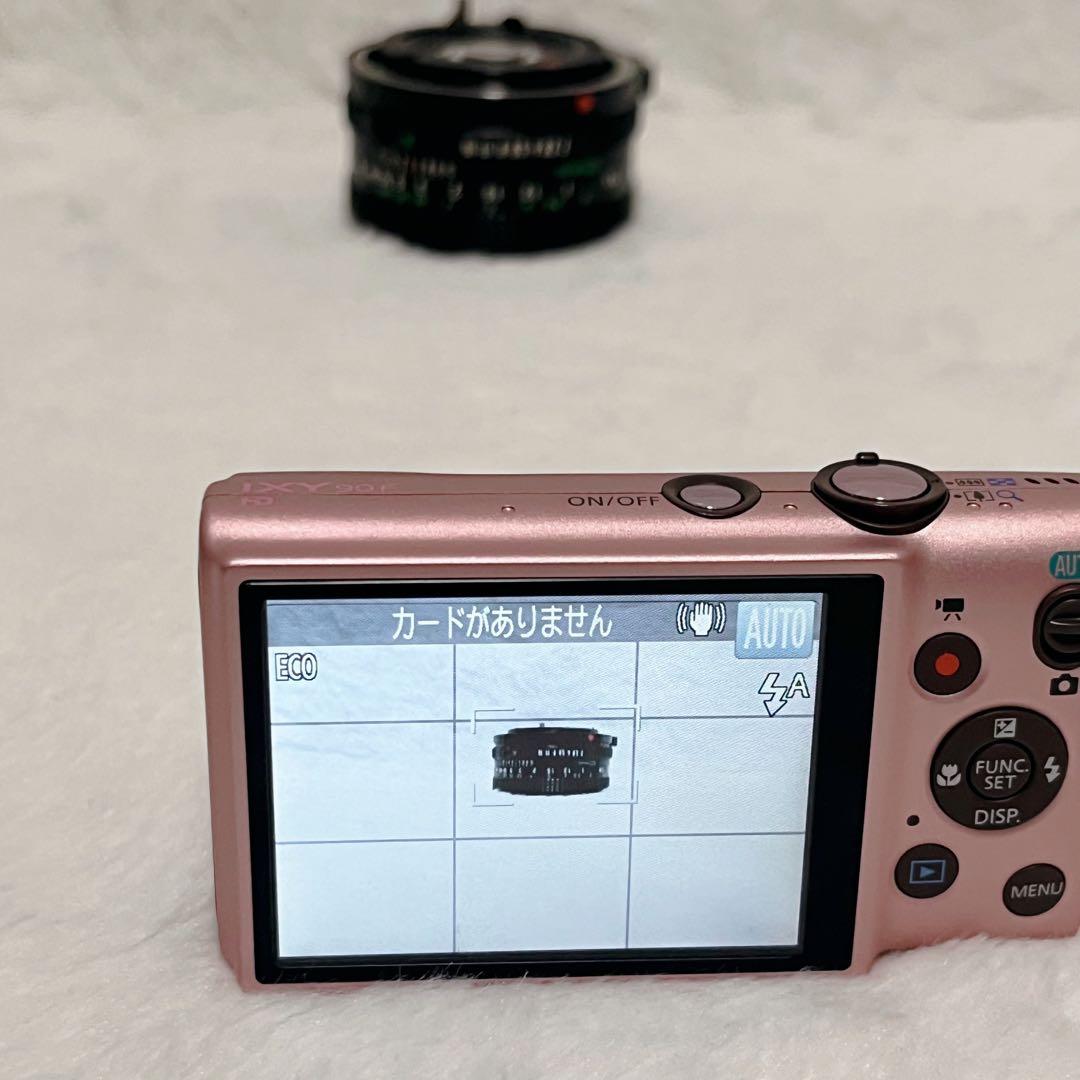 【未使用級】Canon IXY90F ピンク 箱付き　コンデジ　デジカメ　カメラ