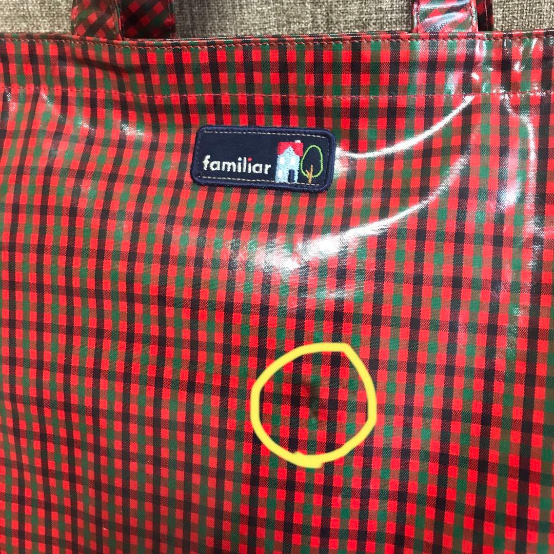 familiar エナメルレッスンバッグ