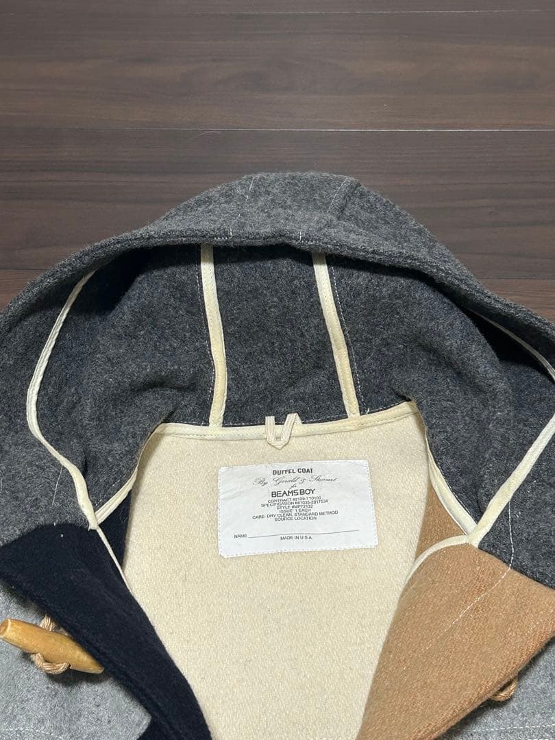 FIDELITY×BEAMS BOY ダッフルコート マルチカラー