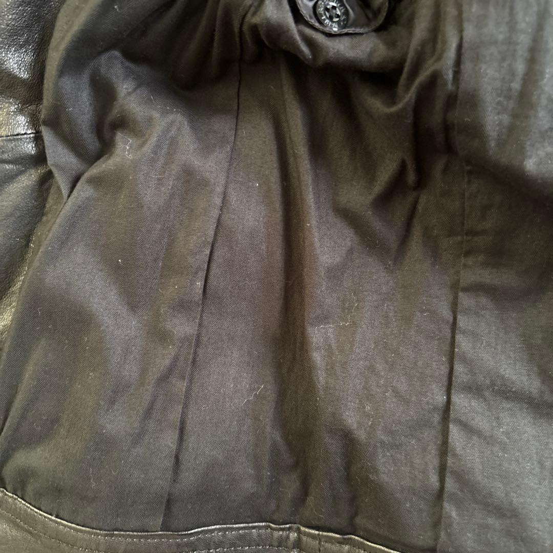 バーバリーブラックレーベル　ライダース革ジャケット