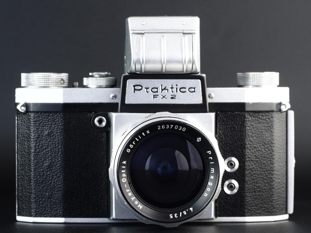 フィルムカメラ KW PRAKTICA FX2 + MEYER PRIMAGON 4.5/35
