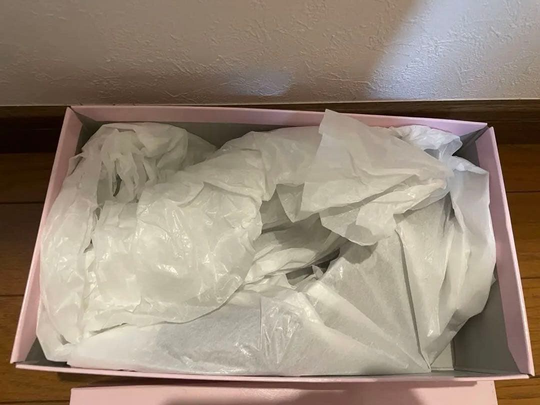 【新品未使用】ブラック ポインテッドトゥ ハイヒール 24cm