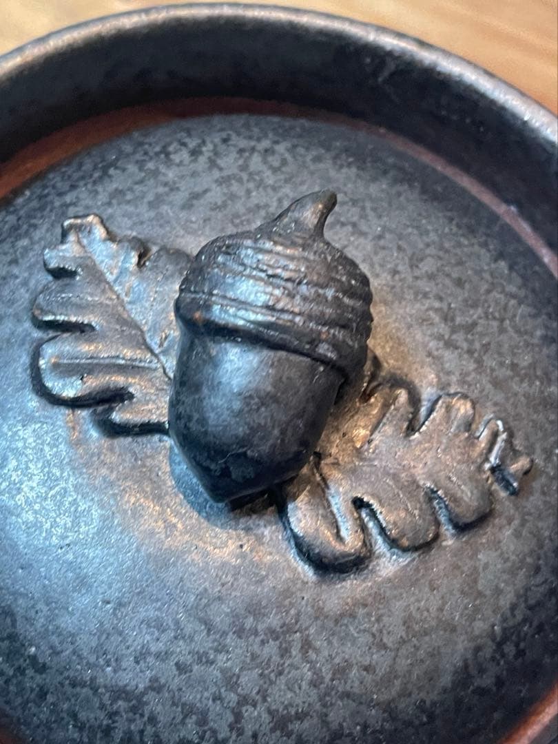 ※つねつね※石渡磨美　/ どんぐり土鍋黒