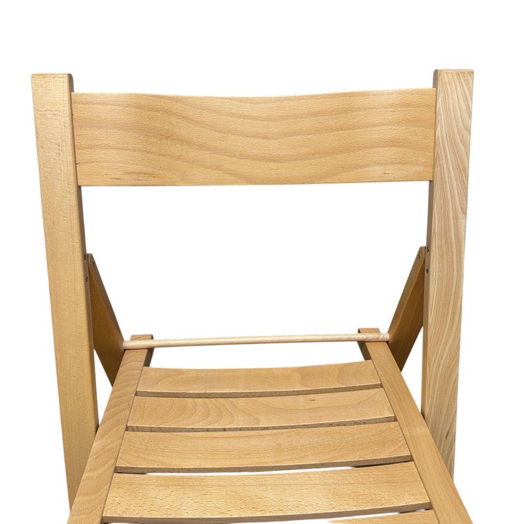 【希少・廃番品】無印良品 木製 折りたたみ椅子 ブナ材 2脚セット