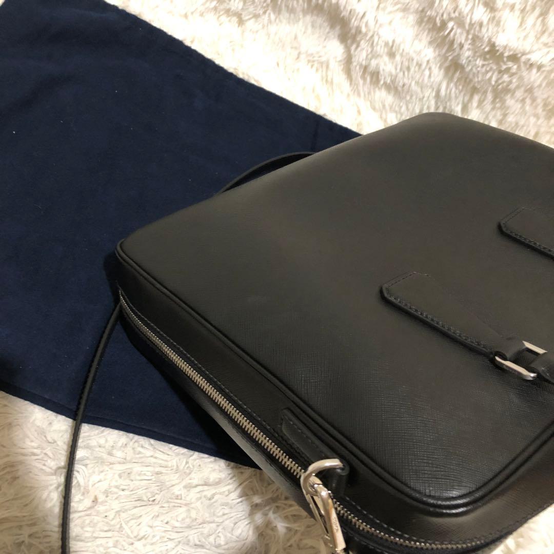 未使用✨プラダ　 2way レザー ショルダーバッグ　 ビジネスバッグ