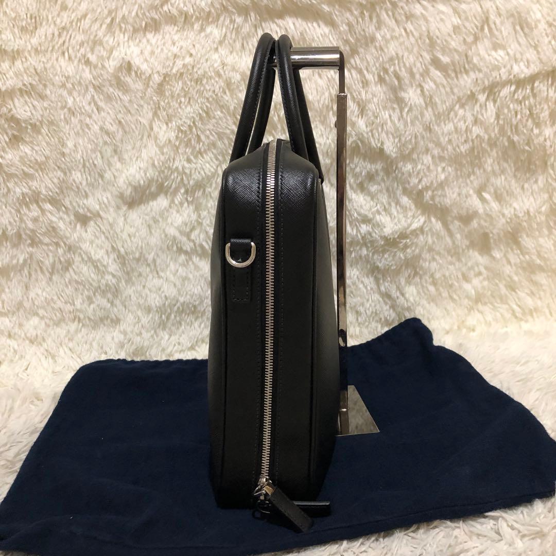 未使用✨プラダ　 2way レザー ショルダーバッグ　 ビジネスバッグ