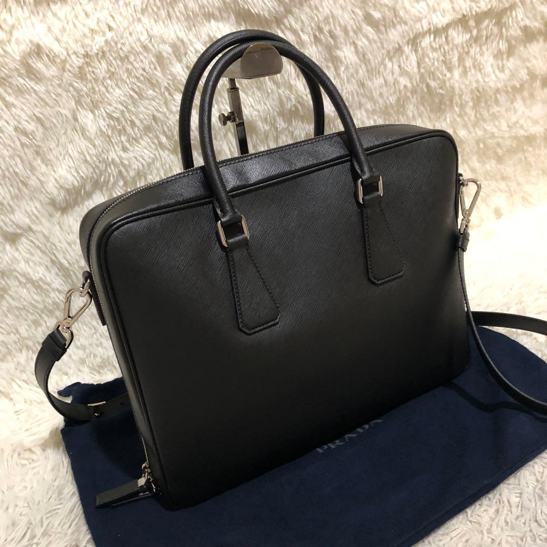 未使用✨プラダ　 2way レザー ショルダーバッグ　 ビジネスバッグ