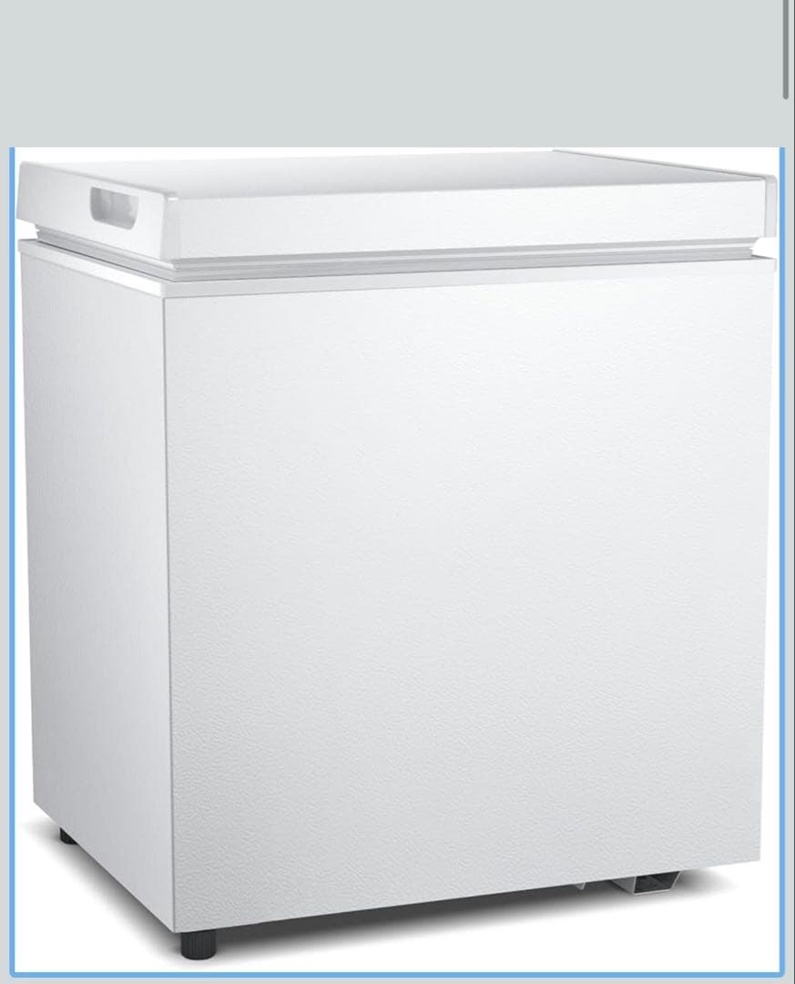 ZAFRO 50L 小型 チェストフリーザー 2つの収納バスケット 冷凍庫