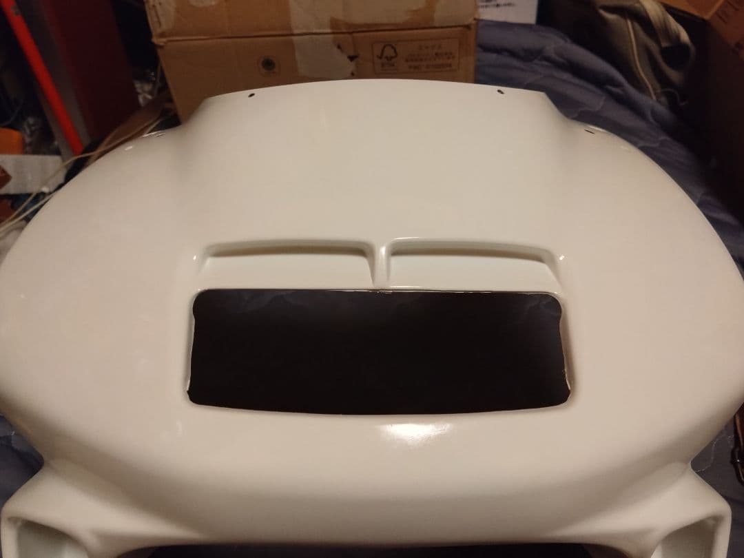 NS-1 AC12 アッパーカウル　傷補修・塗装済　ホンダ純正色　タフタホワイト