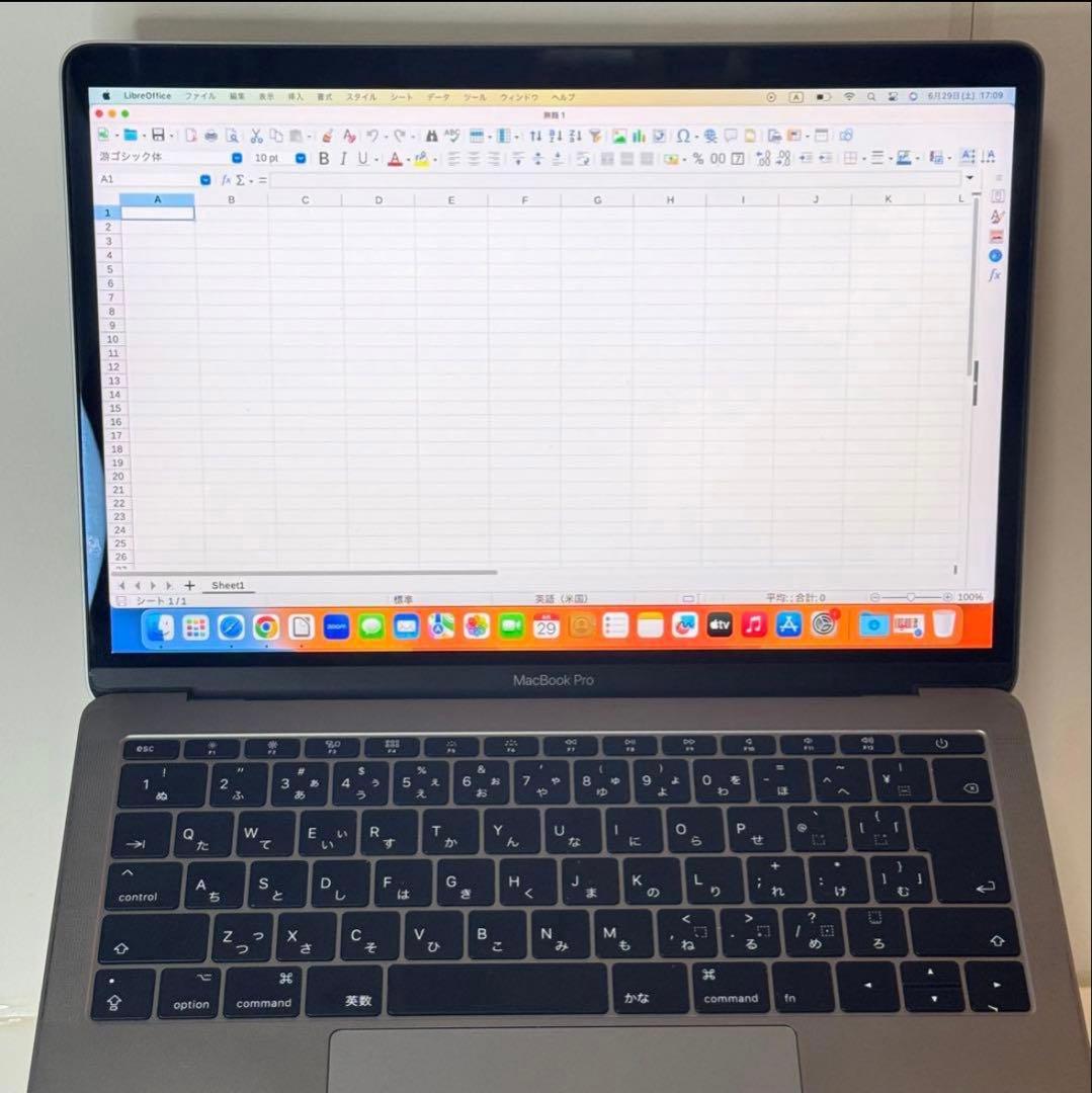 【美品】使用感少なめ☆MacBook Pro 13㌅ スペースグレー i5/8G