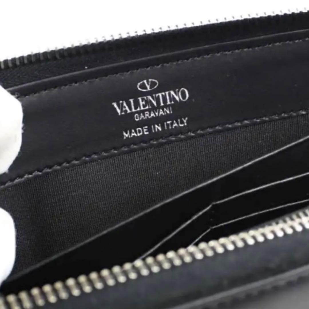 未使用級❗️ ヴァレンティノ VLTNロゴプリント・バックロゴ刻印ロングウォレット