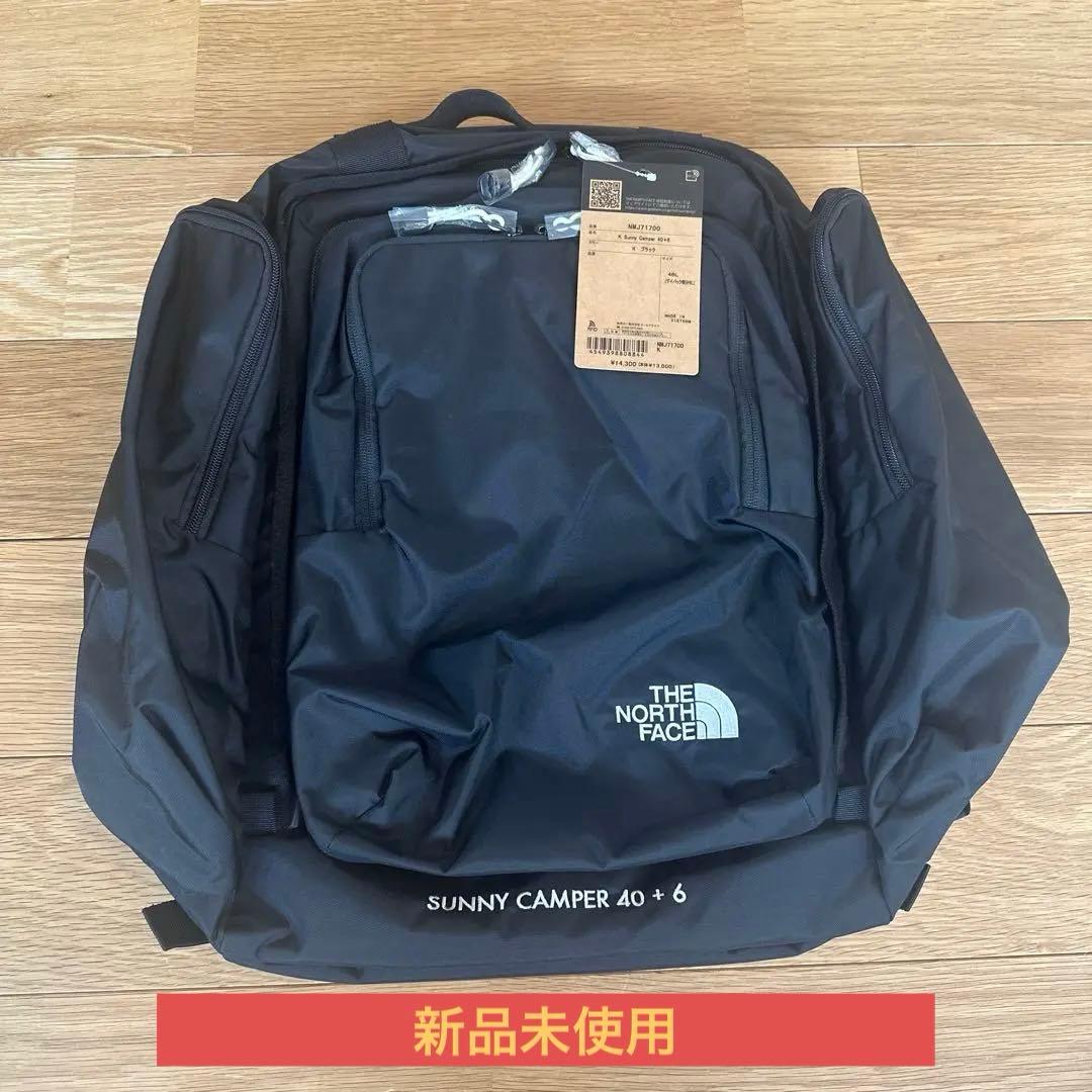 新品未使用ノースフェイス　サニーキャンパー40+6 キッズ 46L ブラック