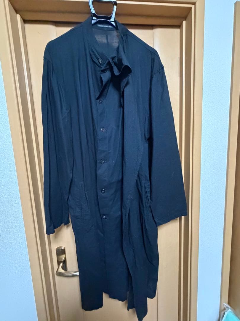 Yohji Yamamoto POUR HOMME ストール付きロングシャツ