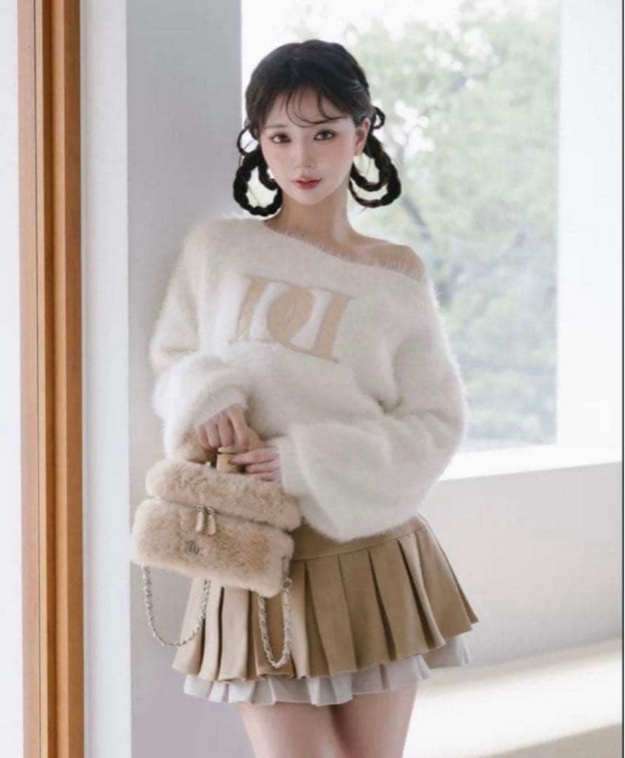 Darich DDロゴ ワンショルニットトップス