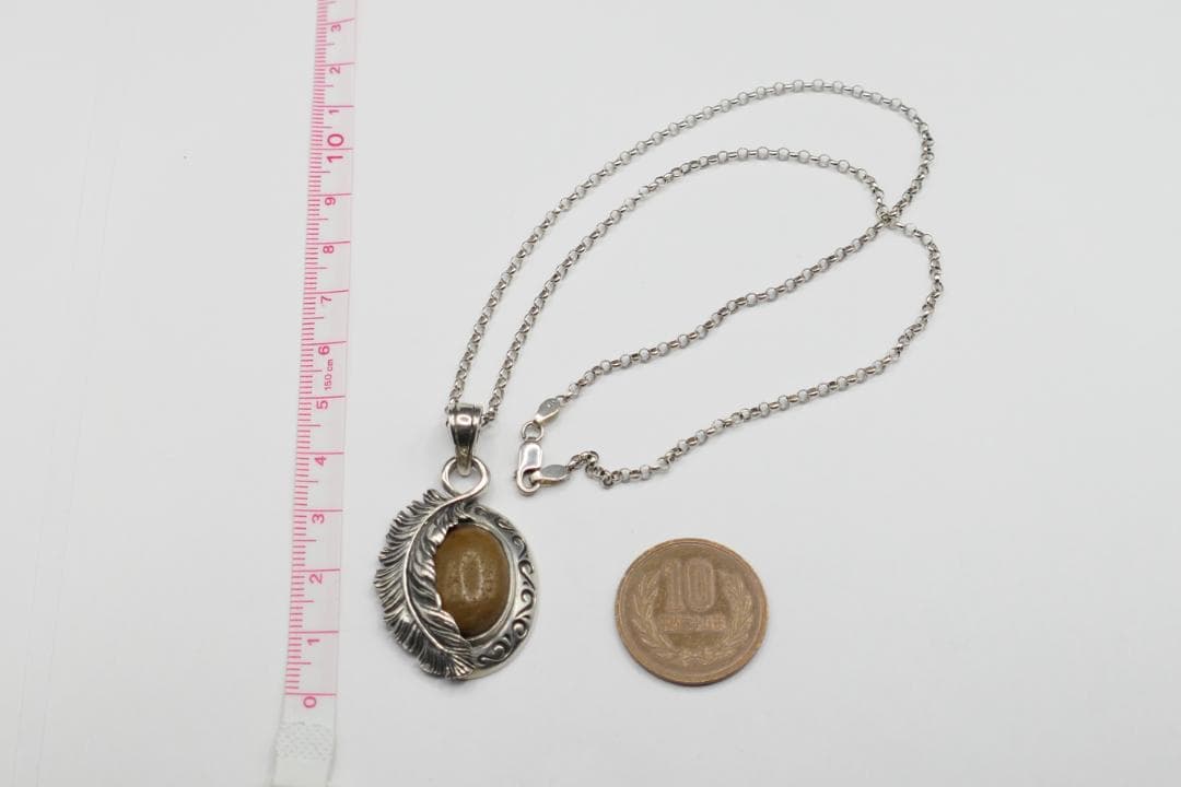 美品　SAAD　サード　ピーターサイト　フェザー　ネックレス　ペンダント