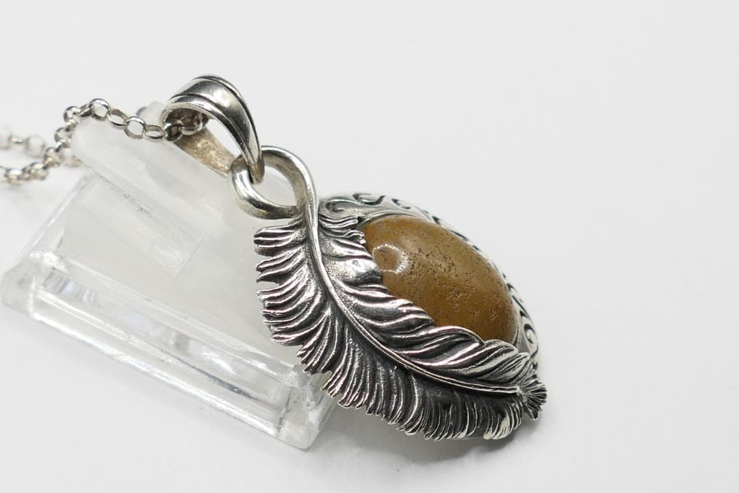 美品　SAAD　サード　ピーターサイト　フェザー　ネックレス　ペンダント