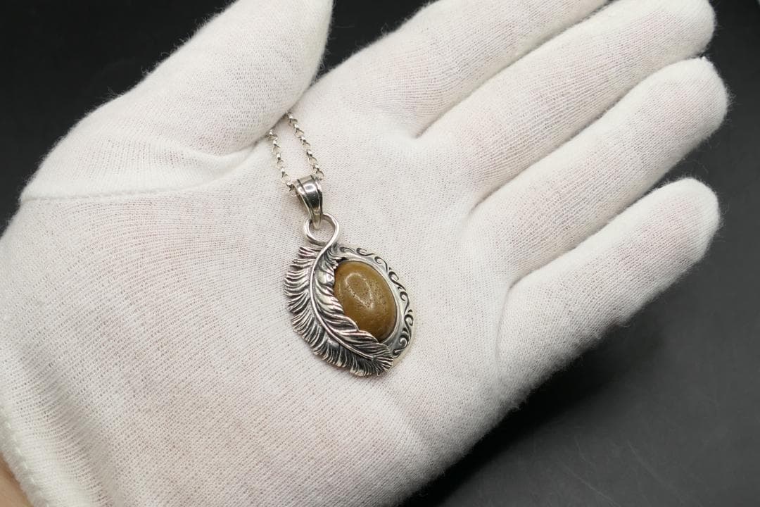 美品　SAAD　サード　ピーターサイト　フェザー　ネックレス　ペンダント