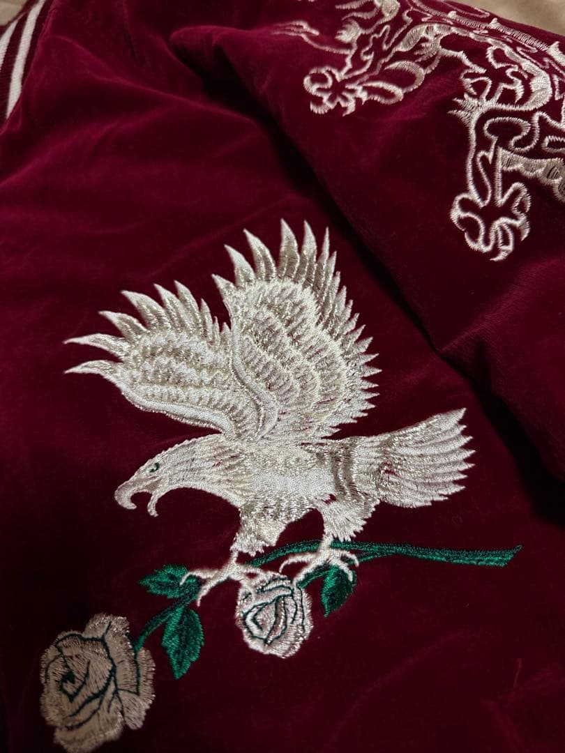 日本製 YOKOSUKA 別珍 vintage 90s 鷲 花 限定 スカジャン