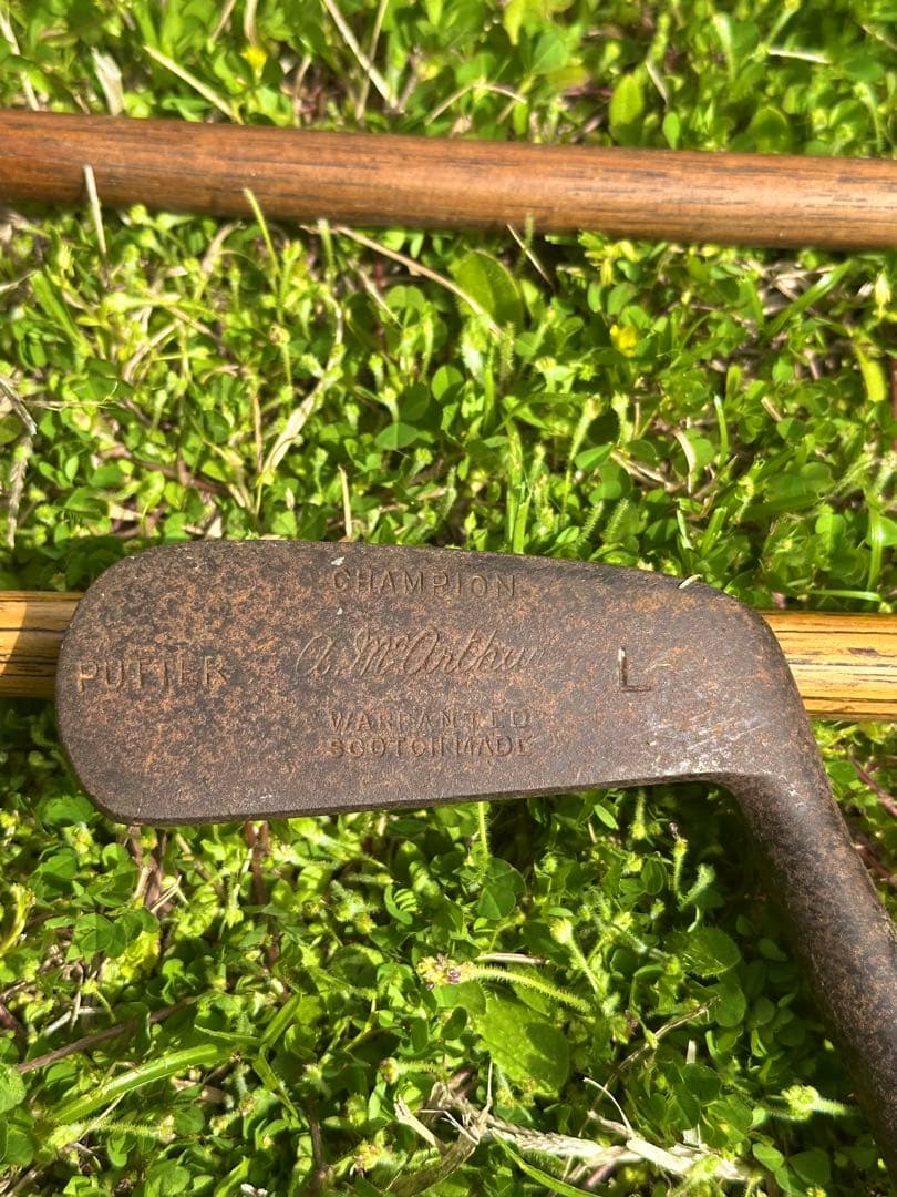 S*@様 クラシック　ゴルフクラブ5本　レトロ　アンティーク　オブジェ　木製