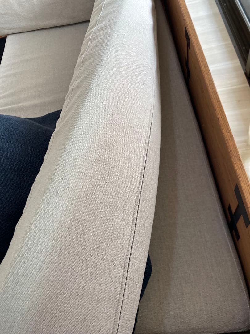 MOMO natural デイソファー　モモナチュラル　替えカバー付き　アーム