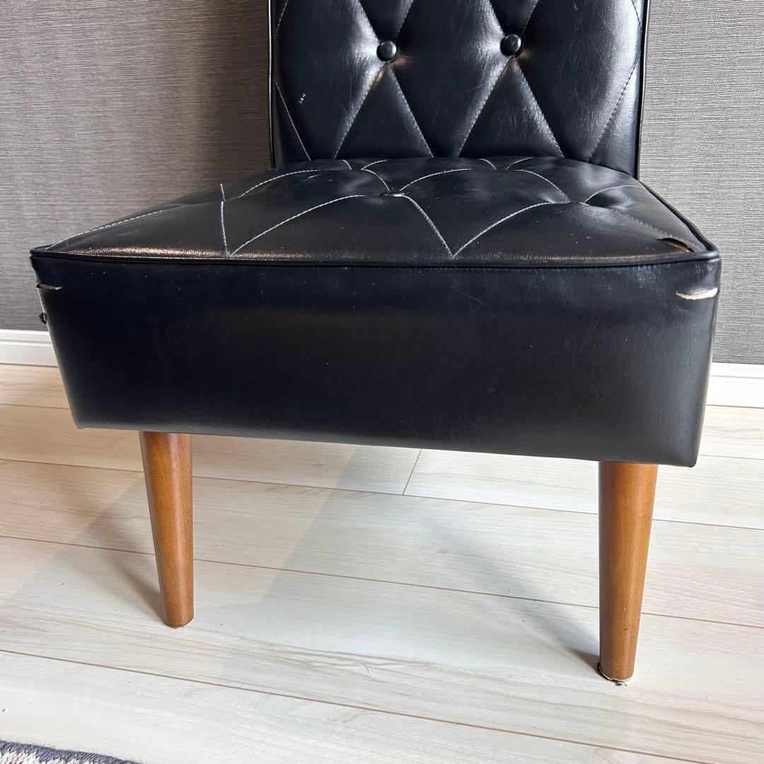 カリモク60 カフェチェア スタンダードブラック Kチェア 1シーター 木製脚