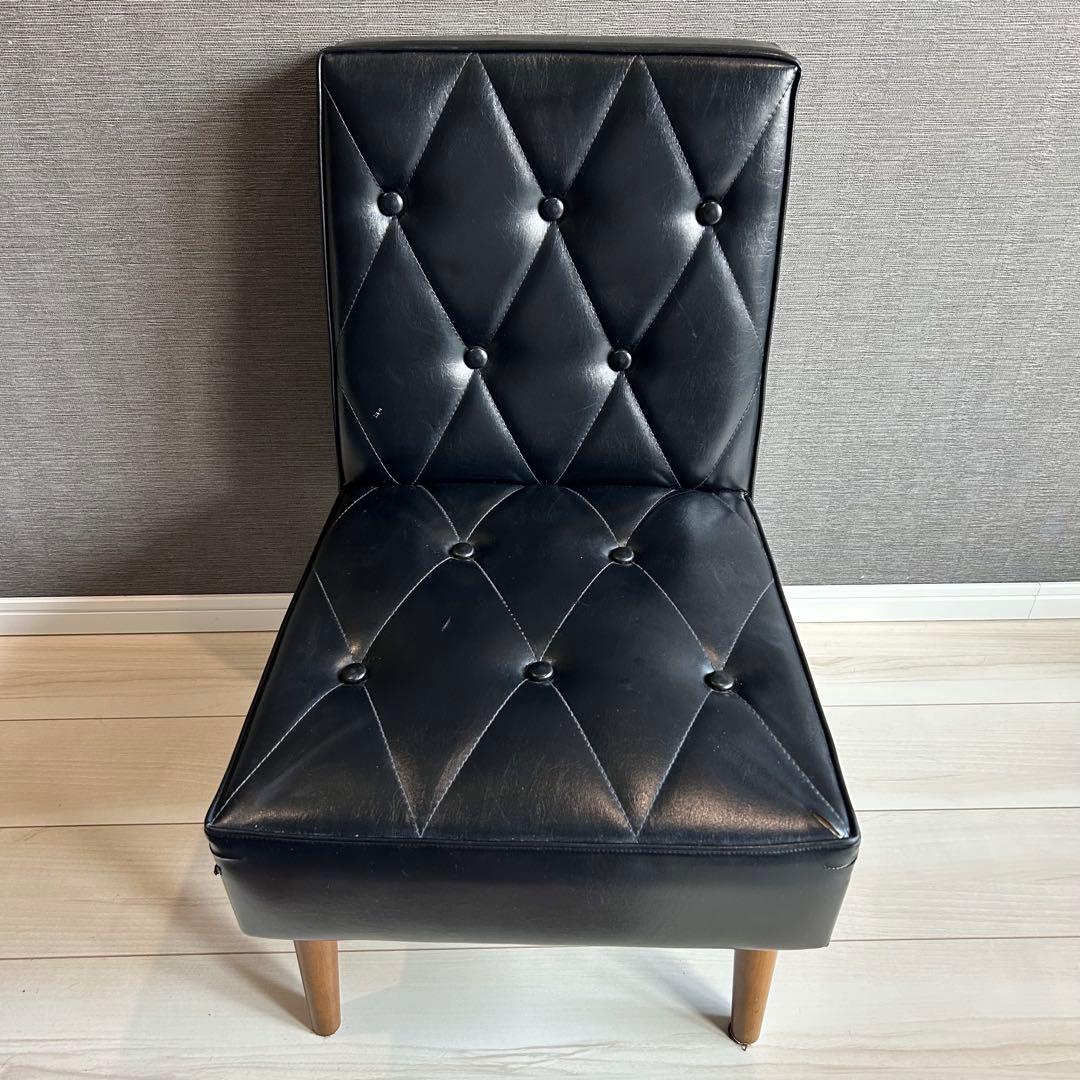 カリモク60 カフェチェア スタンダードブラック Kチェア 1シーター 木製脚