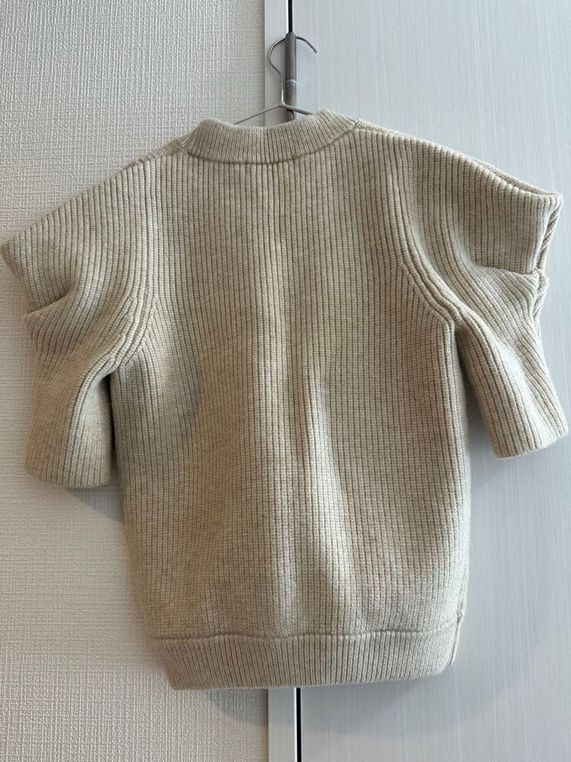 ぽんぽぽTHE TOE Moussaka Crop Knit（beige）