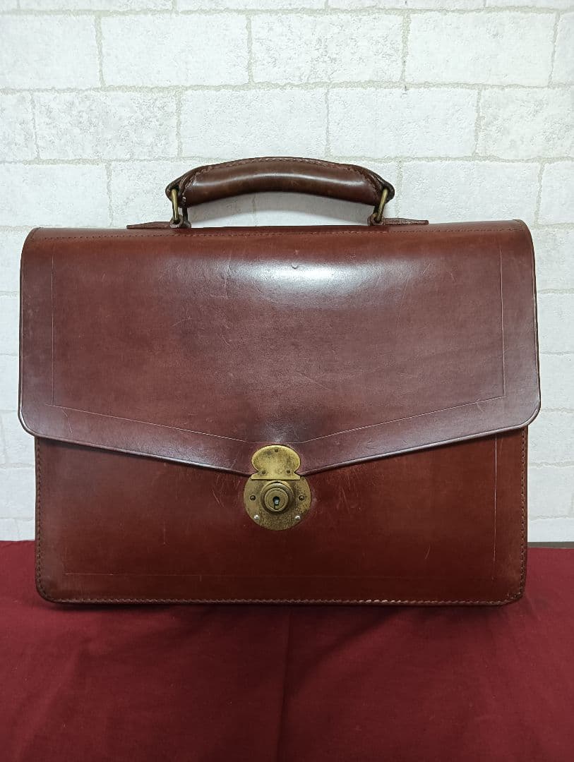 美品! 最高級!ロイズラゲッジLIoyd's肉厚ブライドルレザー ブリーフケース