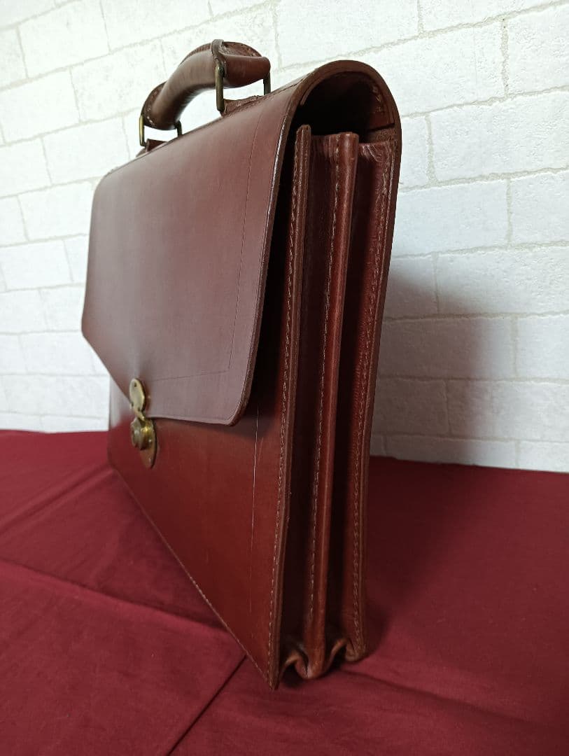 美品! 最高級!ロイズラゲッジLIoyd's肉厚ブライドルレザー ブリーフケース