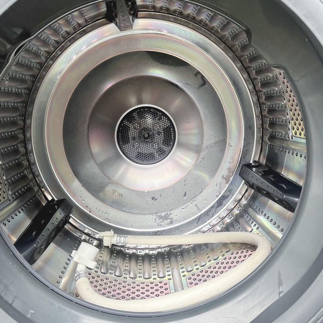 352取付無料！SHARP熱乾燥搭載 おしゃれミラーデザイン ドラム式洗濯機