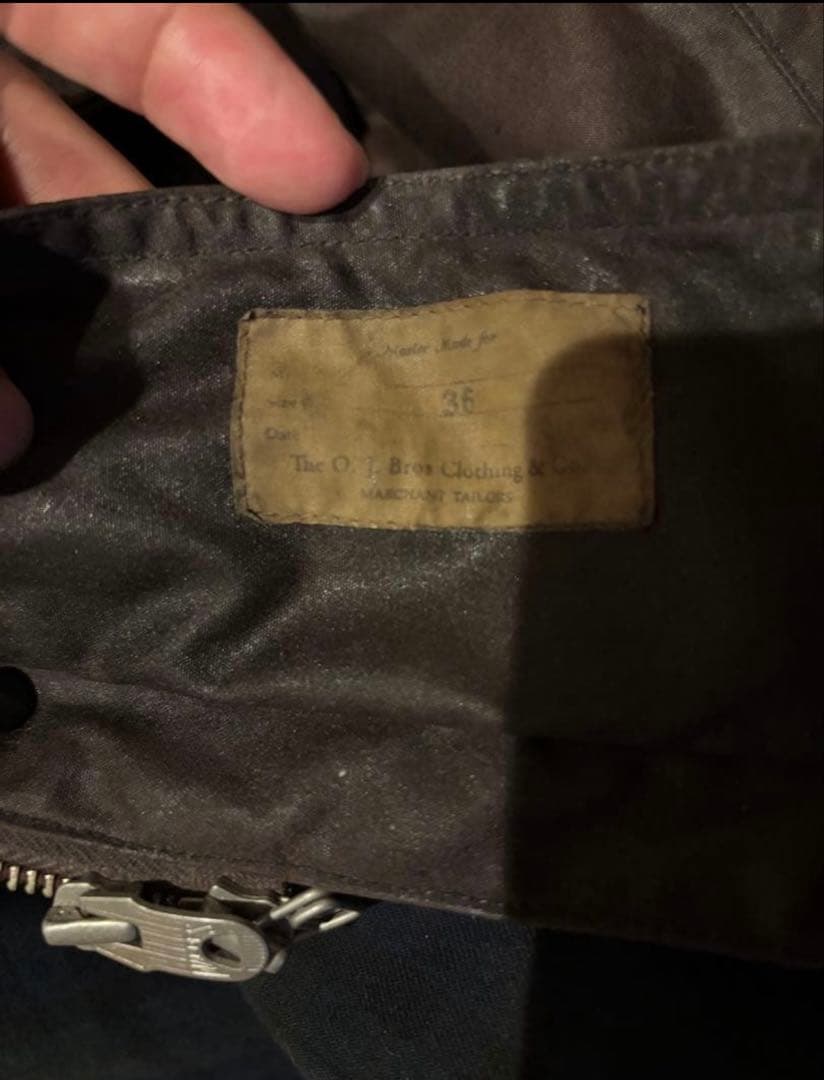 OID JOE オールドジョー オイルドジャケット 36