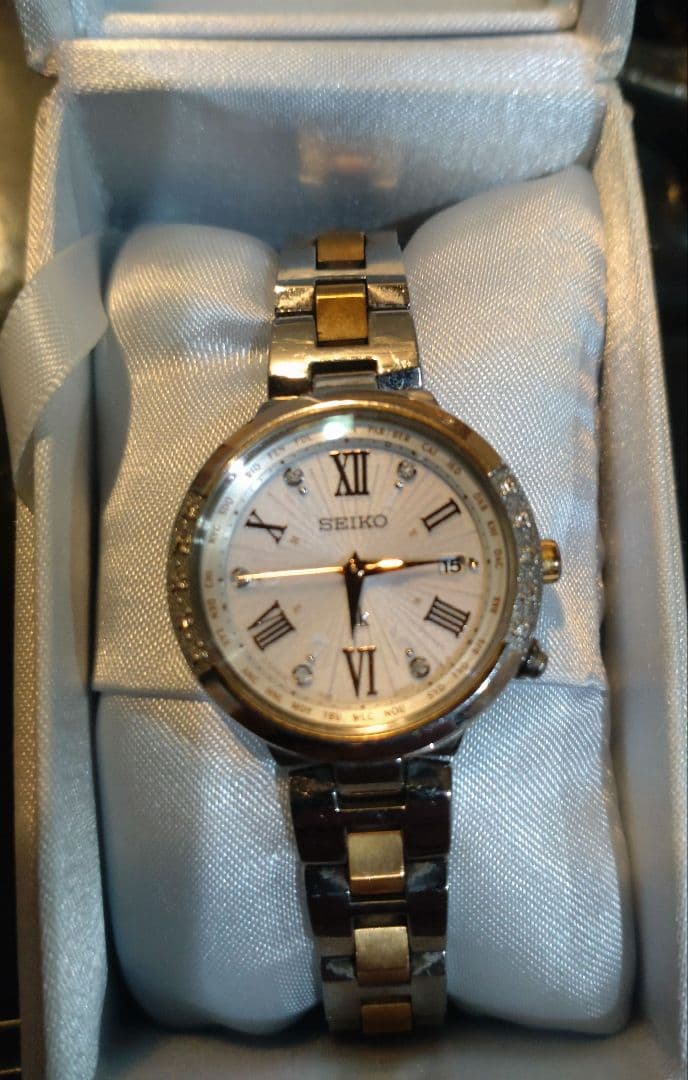値下げ セイコー ルキア SSVV030 時計 ダイヤ入り 限定品 定価10万円