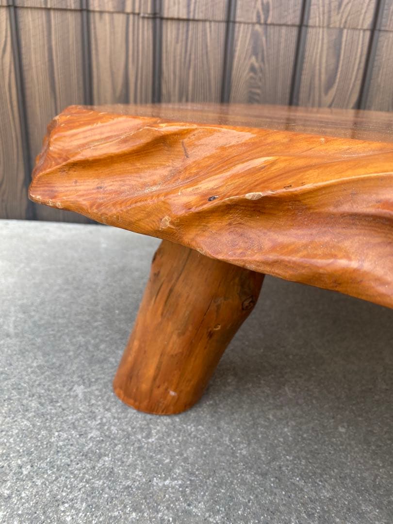 座卓　一枚板テーブル　天然木　和風　和室　茶道具　煎茶道具