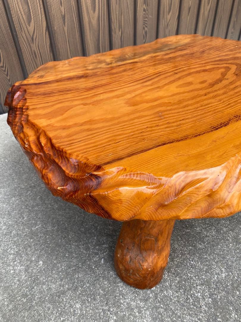 座卓　一枚板テーブル　天然木　和風　和室　茶道具　煎茶道具