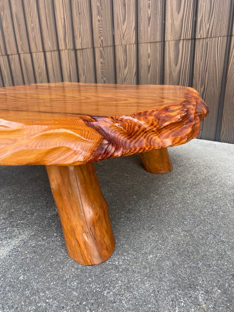 座卓　一枚板テーブル　天然木　和風　和室　茶道具　煎茶道具