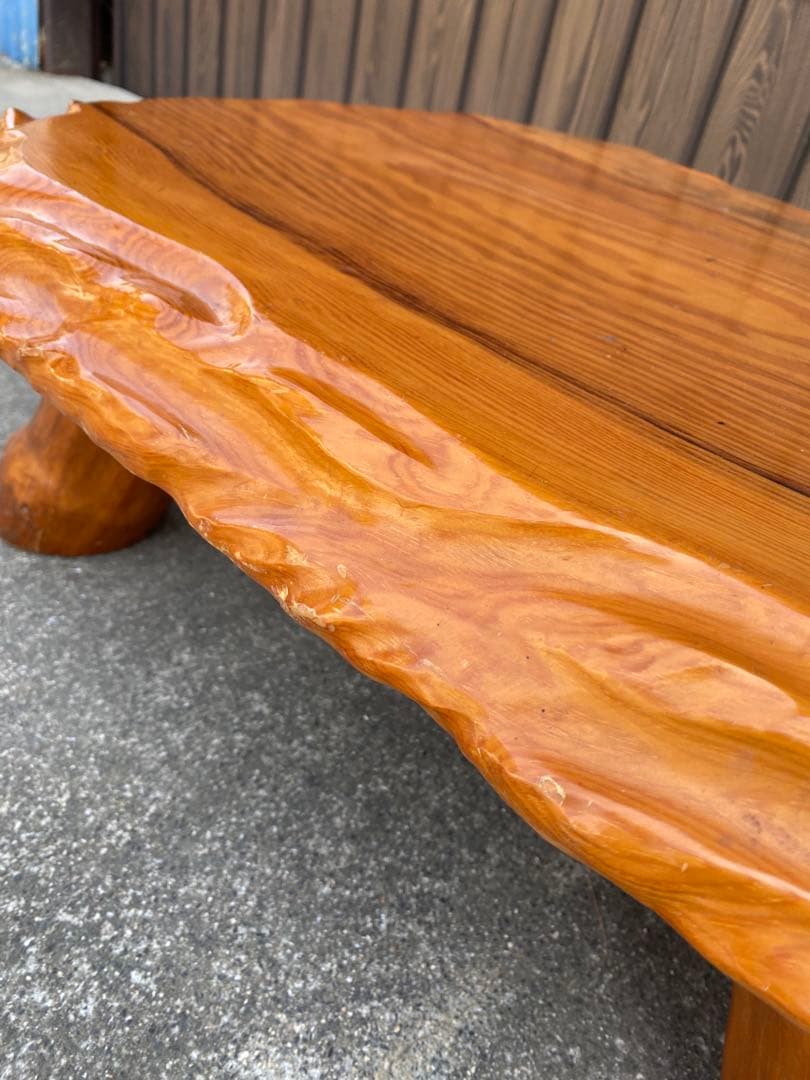 座卓　一枚板テーブル　天然木　和風　和室　茶道具　煎茶道具