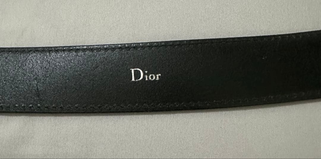 DIOR HOMME 2005AW エディ・スリマンHバックルベルト85ブラック