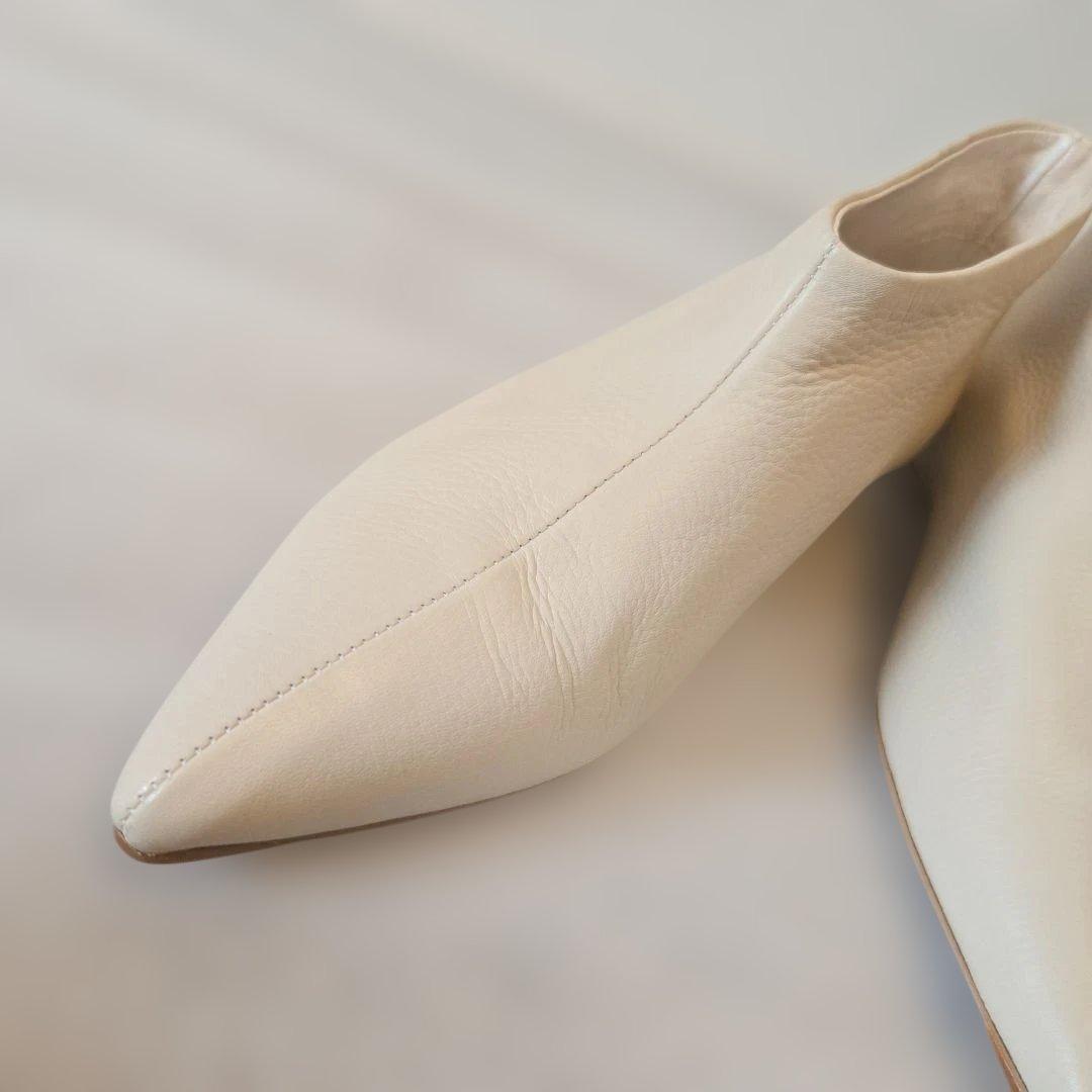 人気✨ELIN エリン ポインテッドトゥミニブーツ ブーツ 36 ベージュ