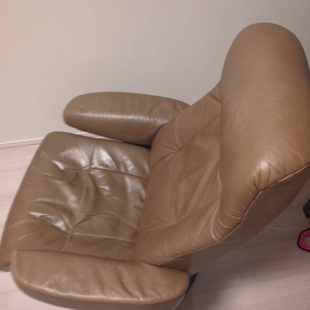 Fjords ブラウン 1人掛けソファ オットマン別売り