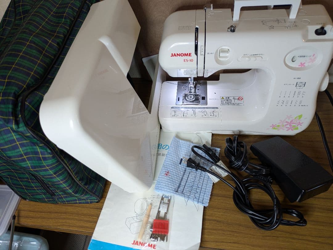 ☆極上美品☆フットコン、ワイドテーブル付属☆ジャノメ662型『ES-10』☆