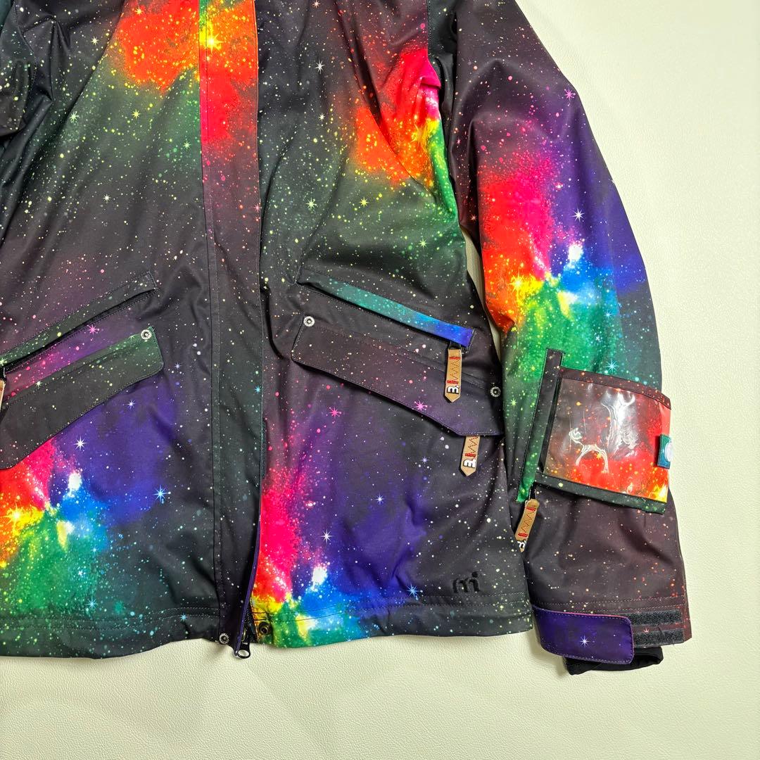 MISTRAL スノーボードウェア 上下セット 銀河柄 M 宇宙柄 スノボウェア