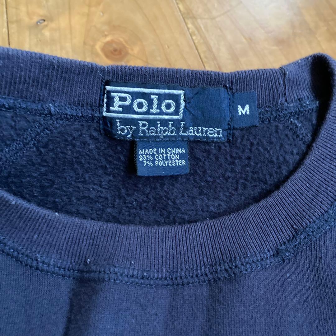 【再値下げ中】　90s ラルフローレン ポロベア M トレーナー 古着