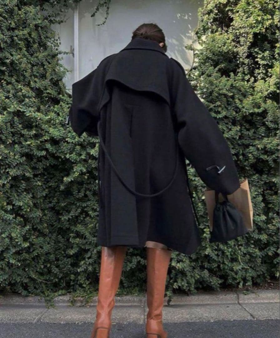 ジャケット・アウター willfully tent toggle midi coat