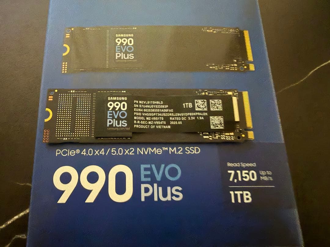 内蔵型SSD Samsung 990 EVO Plus 1TB M.2 SSD