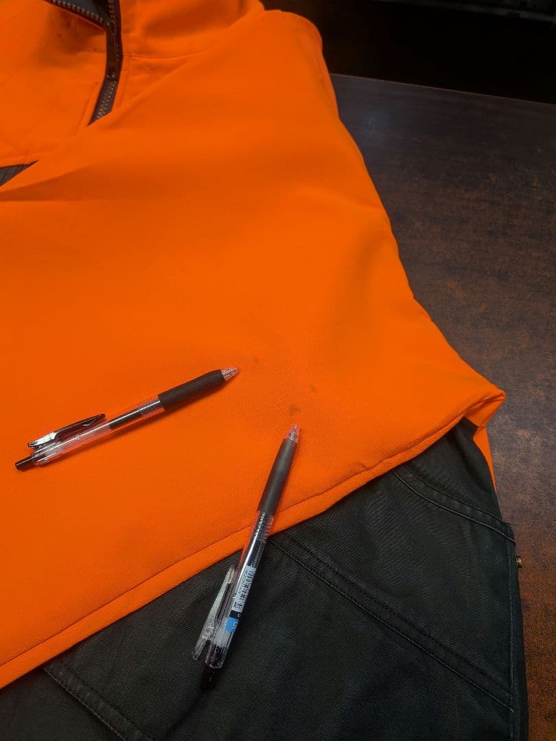 Columbia ハンティングジャケット　オレンジ×ダークグリーン