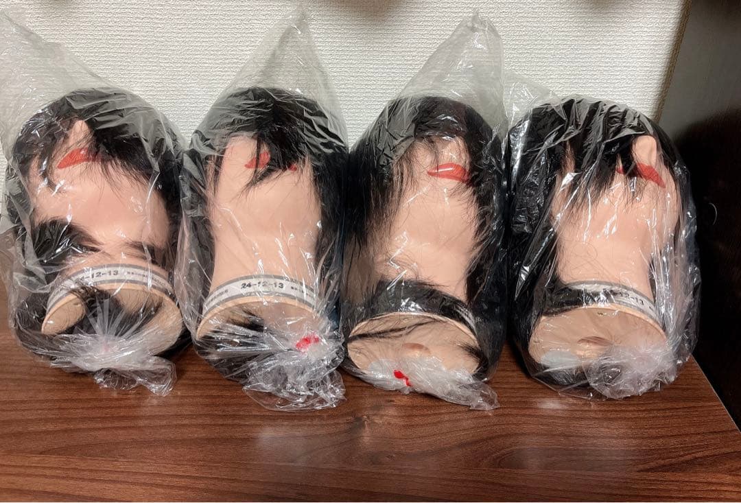 【新品・未開封】国家試験用ウィッグ 24-12-13 美容師実技試験用 4個